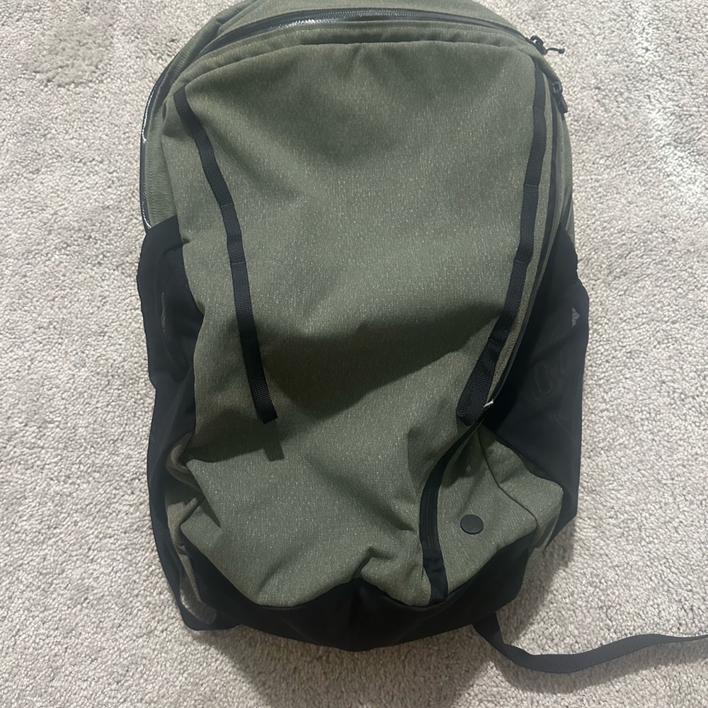 Lululemon Athletica Green and Black Backpack